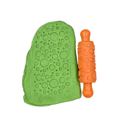 Bertie® Patterned Plastic Rolling Pins Asst 17.5cm 5pc - Product Image 2