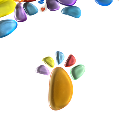 Bertie® Play And Sorting Pebbles Translucent 36pc - Product Image 2