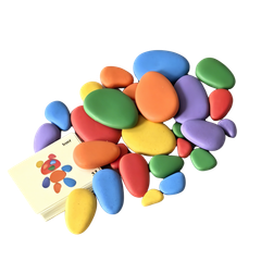 Bertie® Play And Sorting Pebbles Set Asst 36pc - Default Image