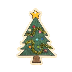 Wood Christmas Trees 12pc - Product Image 2