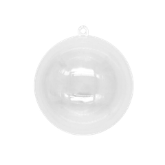 Fillable Plastic Spherical Ornaments 8cm 10pc - Default Image