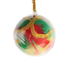 Fillable Plastic Spherical Ornaments 8cm 10pc - Product Image 2