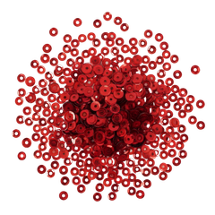 Sequin Pack Asst Sizes Red 35g 