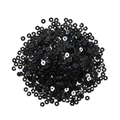 Sequin Pack 6mm Black 35g 