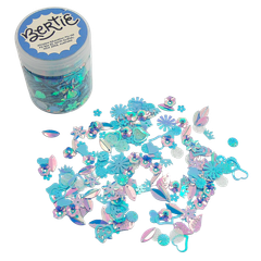 Bertie® Glitter Sequins Assorted Shapes Blue 50g