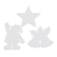 Bertie®  Colour Diffusing Paper Christmas Shapes 36pc - Default Image