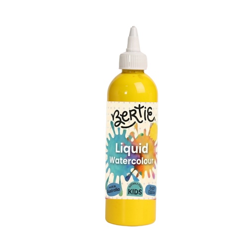 npqtn0uemd6h70ft49u3rg9u2i-14662-Bertie-Liquid-Watercolour-Yellow-250mL-canva-real-bottle.png