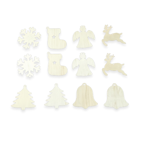 Bertie® Create-Your-Own Christmas Decorations 12pc