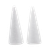 Poly Foam Cones White 18cm 5pc