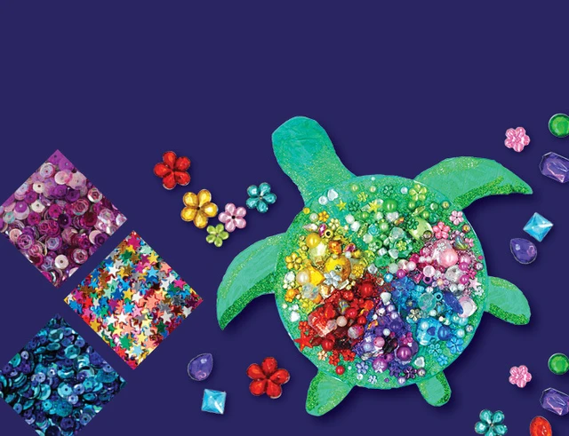 Bright Rhinestones and Sequins – add sparkle to children's craft creations
