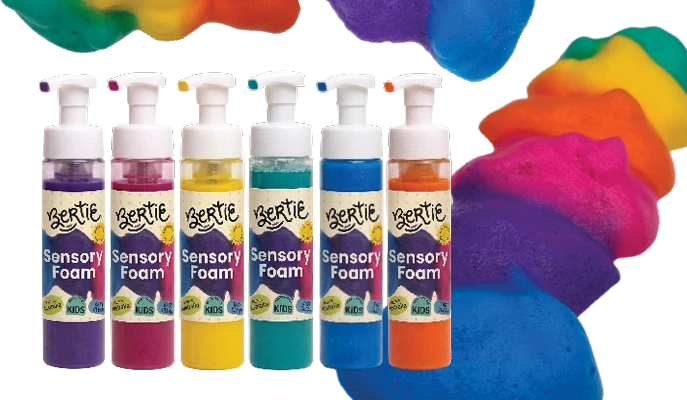 Bertie® Sensory Foam Finger Paint – supports creativity and hands-on sensory learning