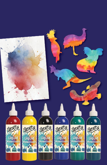 First Nations craft essentials - liquid watercolours and native Australian animal craft activities for classrooms