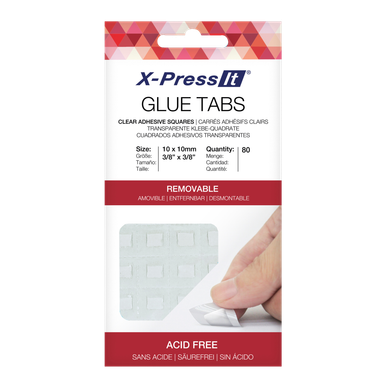 Removable Glue Tabs 10x10mm 80pc - Marmadukes