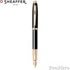 Sheaffer 100 Gloss Black G/T Fountain Pen Fine