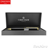 Caran d'Ache Leman V2 Ebony Black Gold-Plate Trim Ballpoint Pen 4789.282