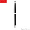 Caran d'Ache Leman V2 Ebony Black Silver-Plate Trim Ballpoint Pen 4789.782