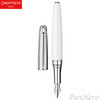 Caran d'Ache Leman Bicolor White Fountain Pen Medium 4799.001
