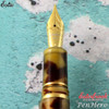 Esterbrook Estie Tortoise Gold Plate Trim Fountain Pen Fine E136-F