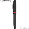 Sheaffer Icon Matte Black Lacquer Fountain Pen Medium with FREE Leather Pen Case