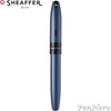 Sheaffer Icon Metallic Blue Lacquer Rollerball Pen with FREE Leather Pen Case