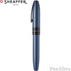 Sheaffer Icon Metallic Blue Lacquer Rollerball Pen with FREE Leather Pen Case