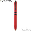 Sheaffer Icon Metallic Red Lacquer Fountain Pen Medium with FREE Leather Pen Case