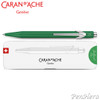 Caran d'Ache 849 COLORMAT-X Green Ballpoint Pen 849.734, with holder