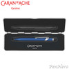 Caran d'Ache 849 COLORMAT-X Blue Ballpoint Pen 849.635, with holder