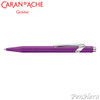 Caran d'Ache 849 COLORMAT-X Violet Ballpoint Pen 849.605, with holder