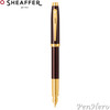 Sheaffer 100 Coffee Brown Fountain Pen With PVD Gold-Tone Trim Medium