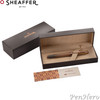 Sheaffer 100 Coffee Edition Matte Brown Fountain Pen with Regal Brown PVD Trim Fine