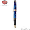Aurora Optima Blue Auroloide Gold Plated Trim Fountain Pen Fine Nib