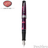 Aurora Optima Burgundy Auroloide Chrome Plated Trim Fountain Pen Medium Nib
