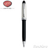 Aurora Ipsilon Quadra Sterling Silver Cap Black Resin Barrel Ballpoint Pen