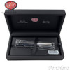 Aurora Ipsilon Quadra Sterling Silver Cap Black Resin Barrel Rollerball Pen