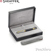 Sheaffer Legacy Glossy Black and Chrome Ballpoint Pen with FREE Leather Pouch