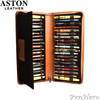 Aston Leather Collector's 40-Pen Case Tan