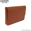 Aston Leather Pen Case with Twelve Slots Tan