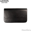 Aston Leather Pen Case with Twelve Slots Black