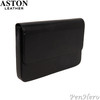 Aston Leather Pen Case with Twelve Slots Black
