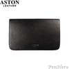Aston Leather Pen Case with Twelve Slots Black