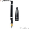 Sheaffer Balance III Black with Chrome Plated Trim Piston-Fill Fountain Pen Medium