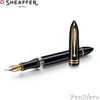 Sheaffer Balance III Black with Gold Plated Trim Piston-Fill Fountain Pen Medium