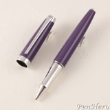 SOLD!  Caran d'Ache Leman Lilac Rollerball Pen Open Stock