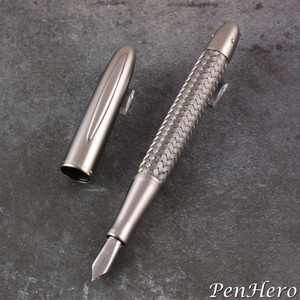 SOLD:  Porsche Design P3100 TecFlex Steel Fountain Pen Medium 988-873