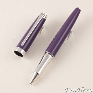 SOLD!  Caran d'Ache Leman Lilac Rollerball Pen Open Stock