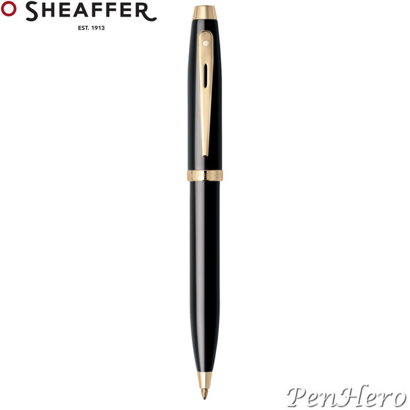 Sheaffer 100 Gloss Black G/T Ballpoint Pen