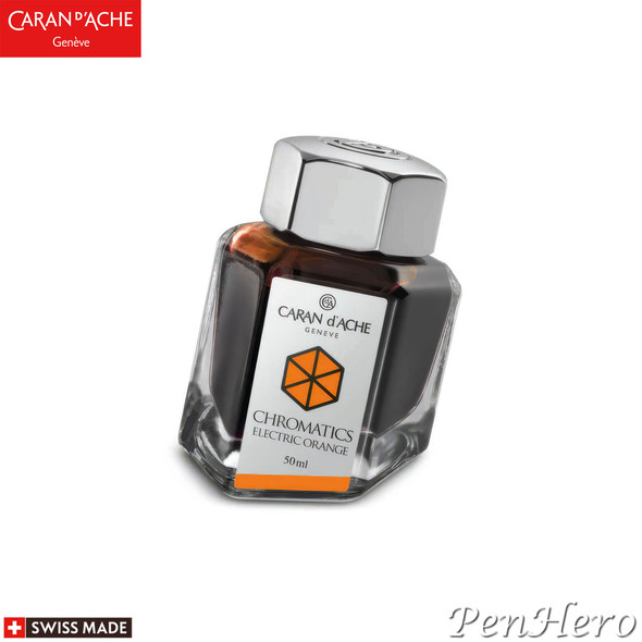 Caran d'Ache Bottled Ink Electric Orange Ink
