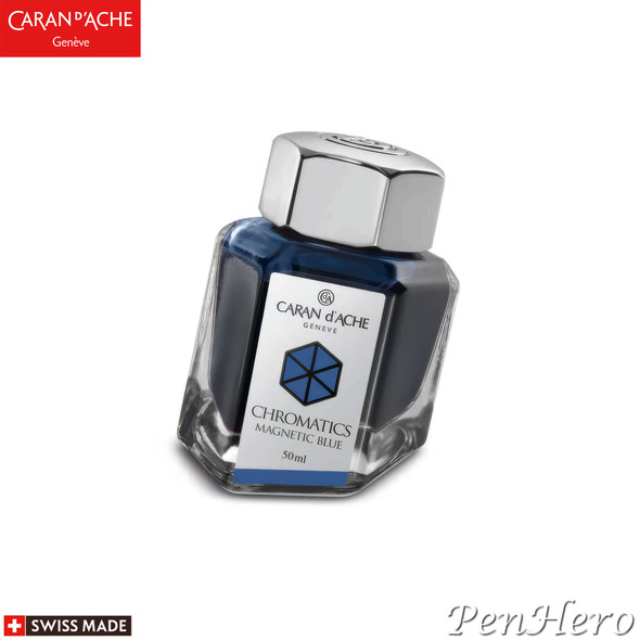 Caran d'Ache Bottled Ink Magnetic Blue Ink