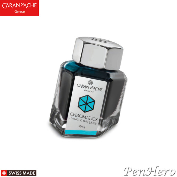 Caran d'Ache Bottled Ink Hypnotic Turquoise Ink